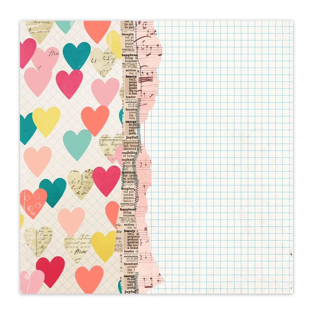 Pretty Little Studio Love Is Kind 12" x 12" Single Sided Paper True Friends
