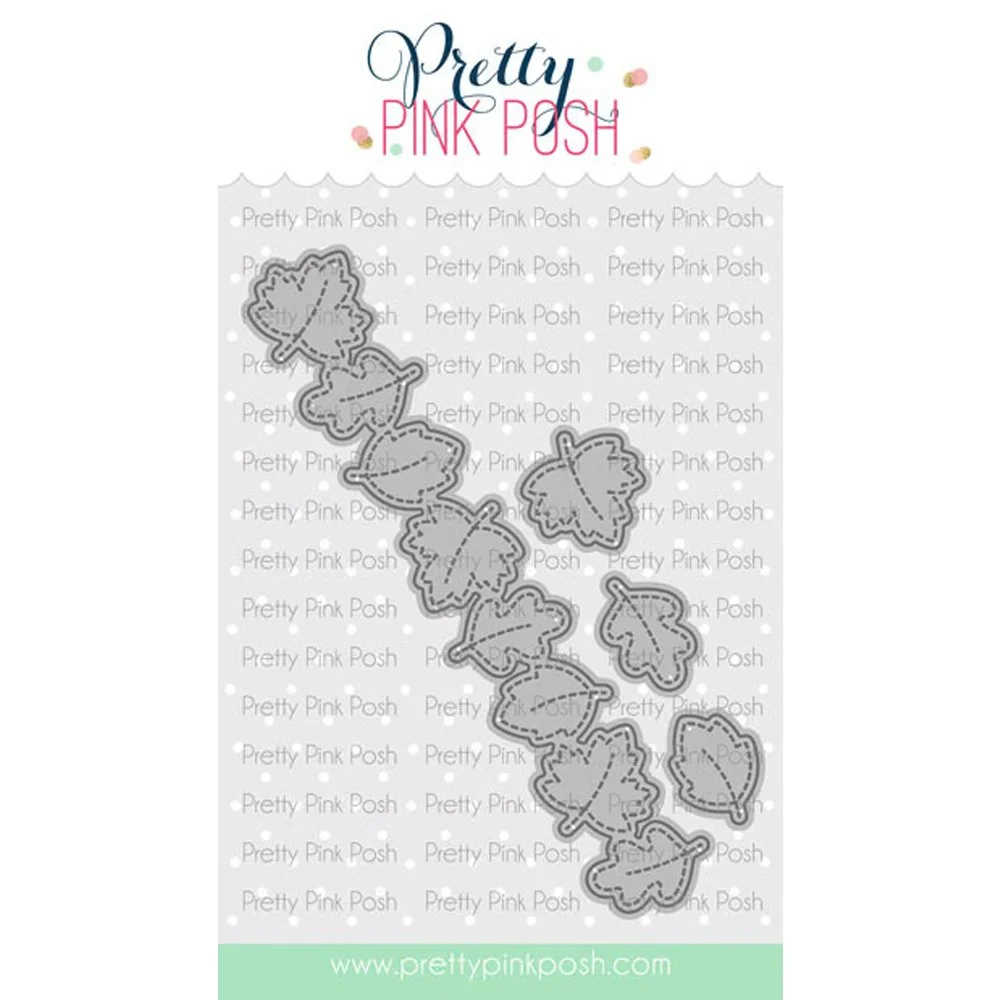 Pretty Pink Posh Fall Leaves Border Dies