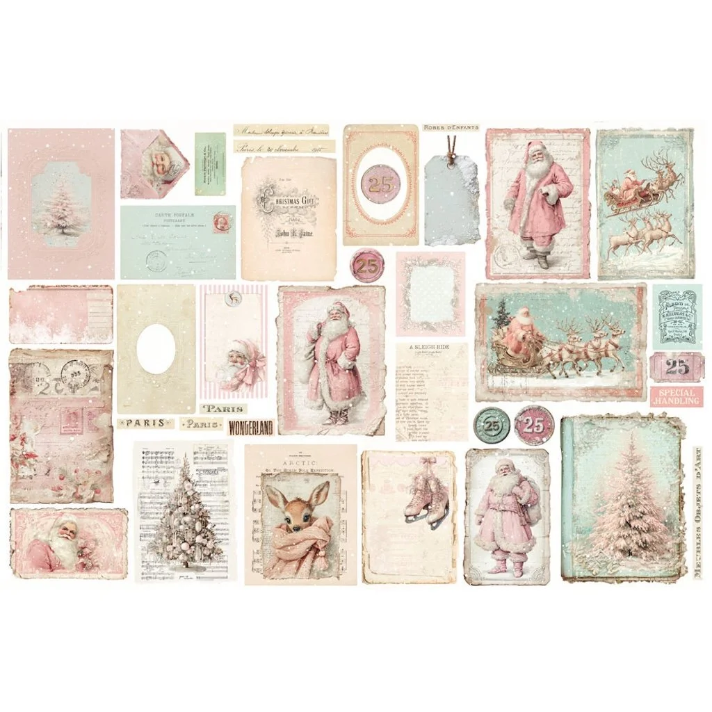 Prima Christmas Blush by Frank Garcia® Ephemera Junk Journal Kit