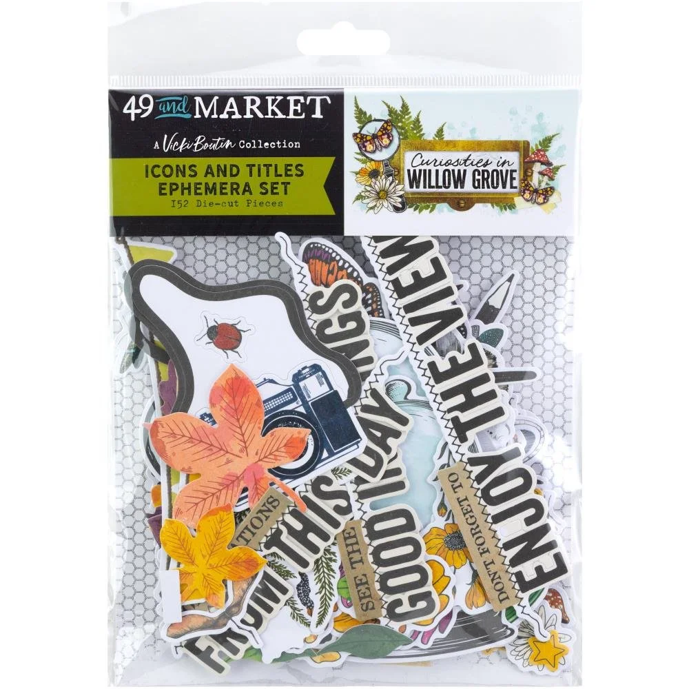 49 & Market Vicki Boutin Curiosities In Willow Grove Ephemera Icons & Titles