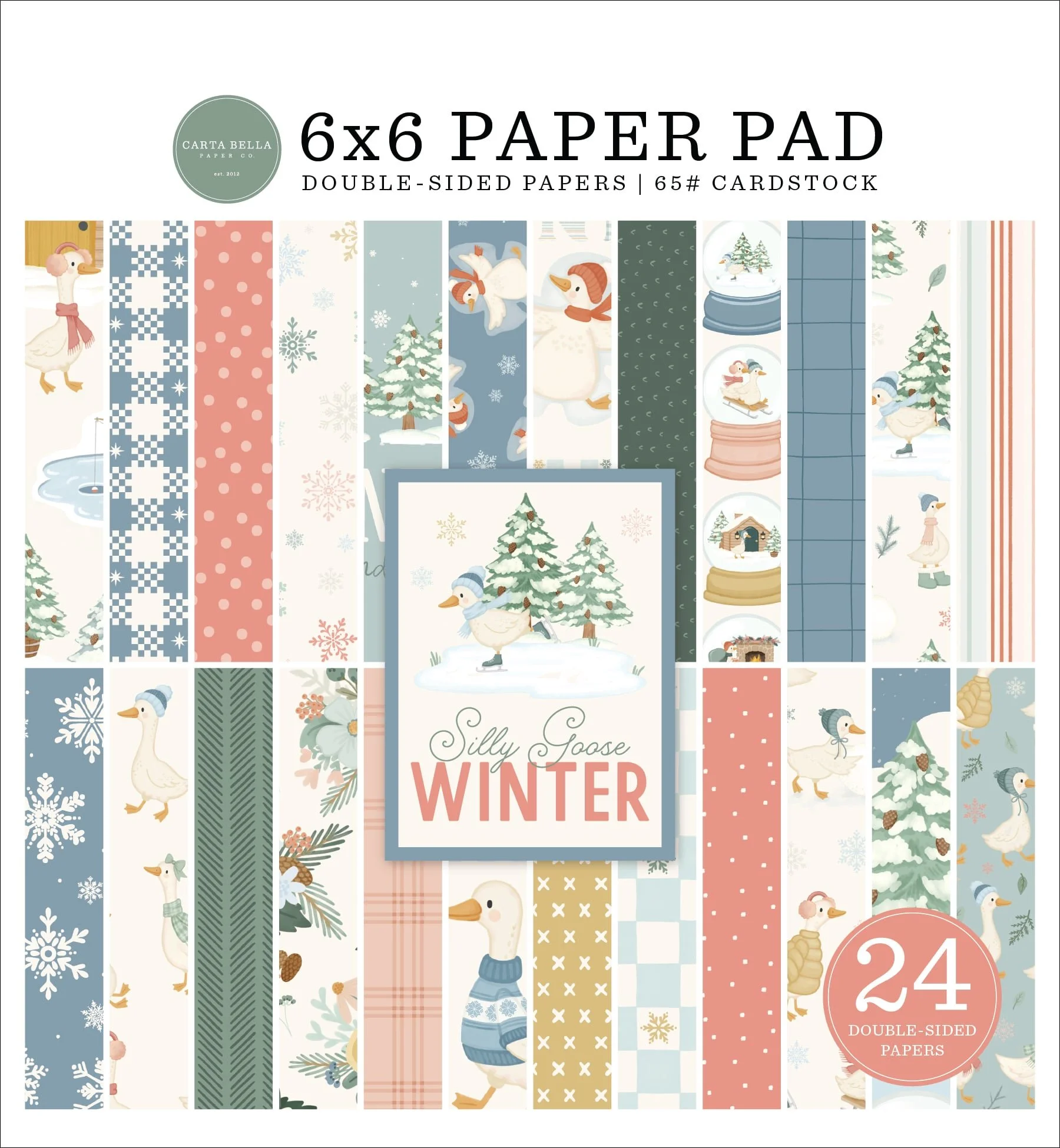 *Pre-Order* Carta Bella Silly Goose Winter 6" x 6" Paper Pad