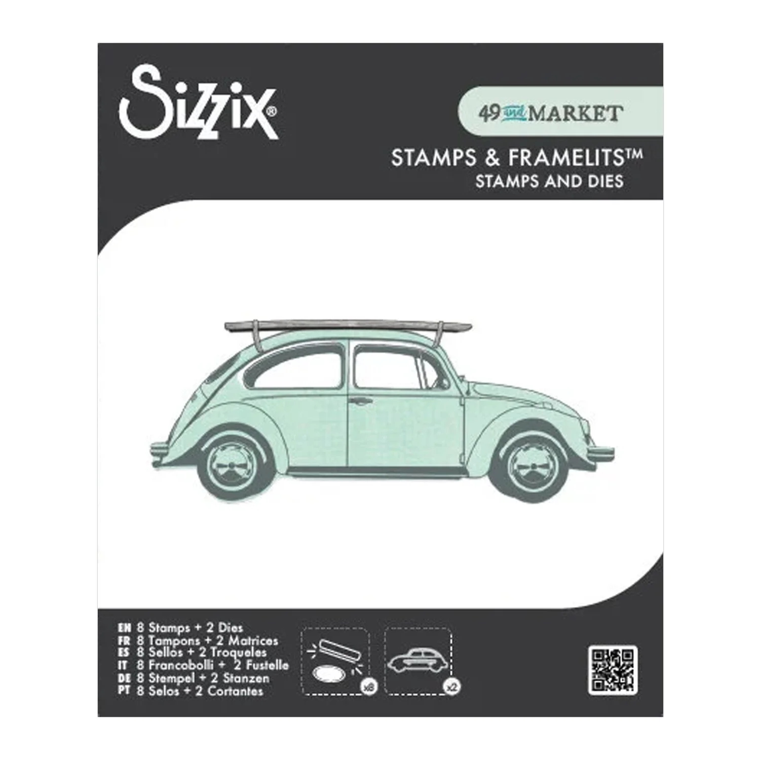 Sizzix Framelits Die & Stamp Set By 49 And Market Journey Home