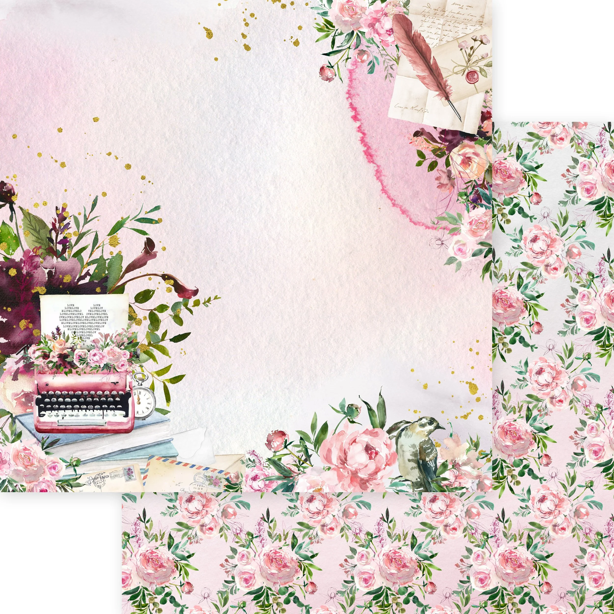 *Pre-Order* Asuka Studio Sending Love 12" x 12" Paper 01