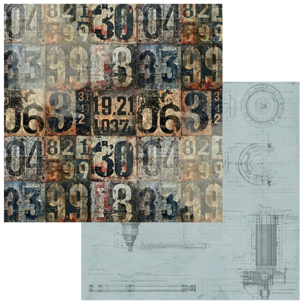 49 & Market Rust & Revs 2.0 12" x 12" Paper Steadfast