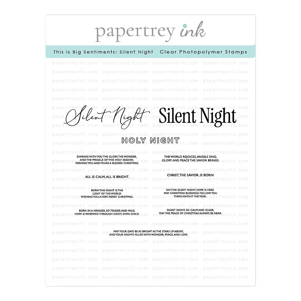 Papertrey Ink This Is Big Sentiments: Silent Night
