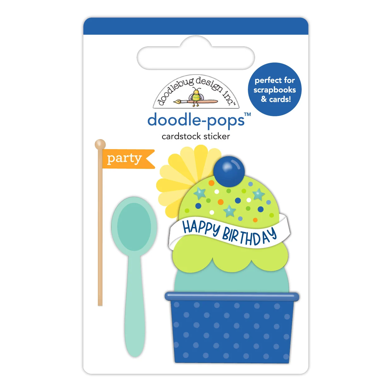 *Pre-Order* Doodlebug Balloons & Banners Birthday Sundae Doodle-Pops