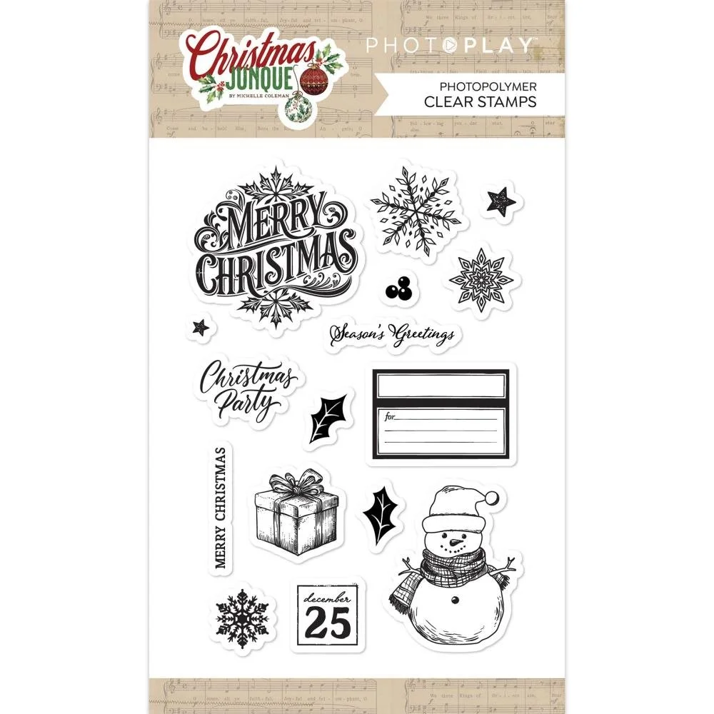 Photoplay Christmas Junque Clear Stamps