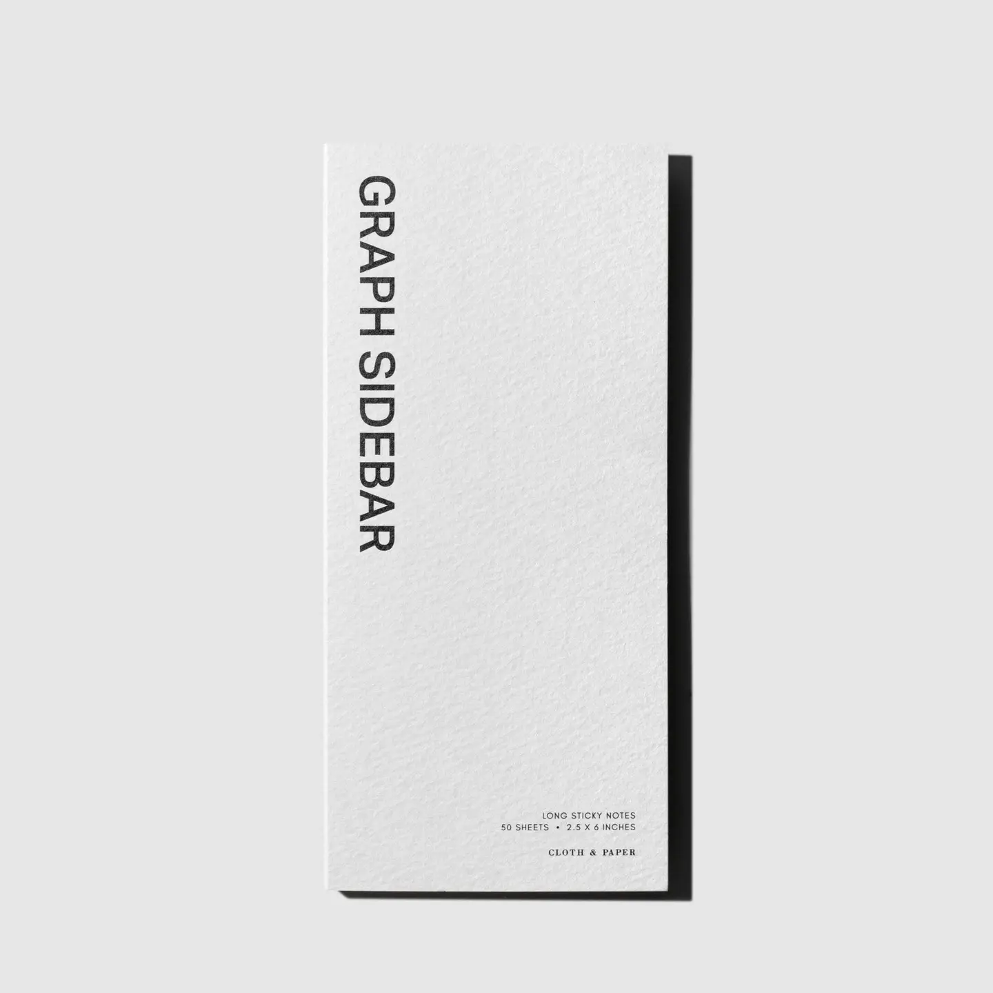 Cloth & Paper Long Graph Sidebar Sticky Note