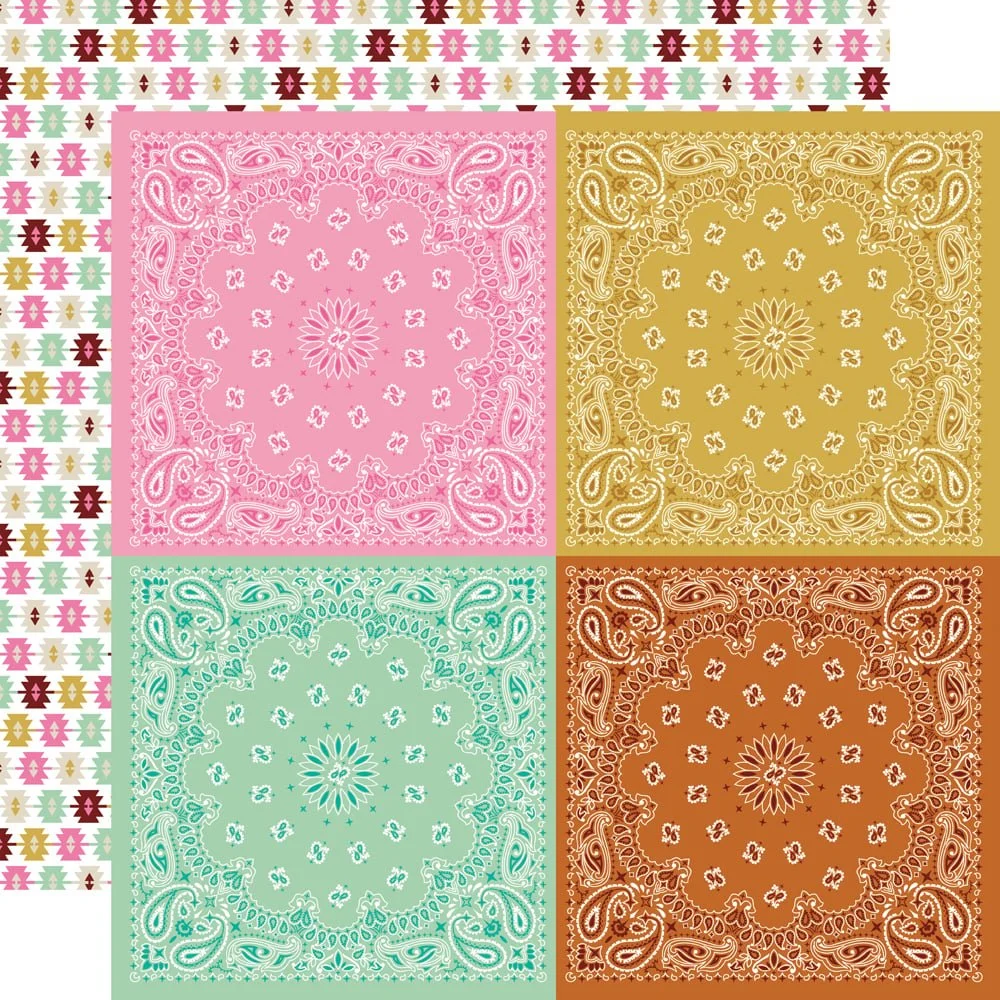 *Pre-Order* Simple Stories Country Roads Cowgirl 12" x 12" Paper Howdy Sunshine!