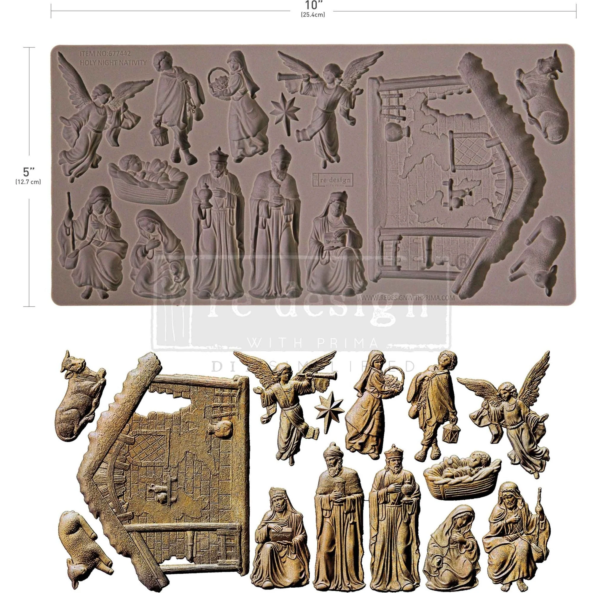 Redesign With Prima Decor Mould Holy Night Nativity