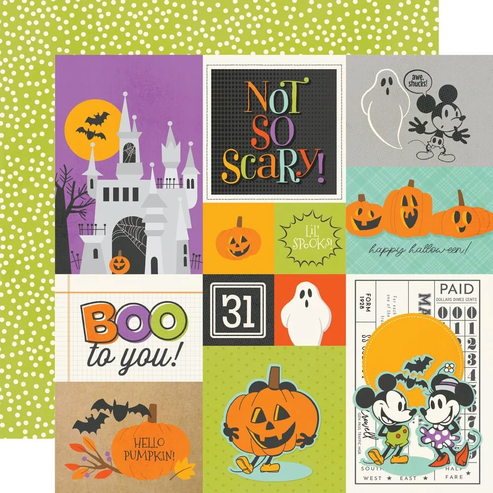 *Pre-Order* Simple Stories Say Cheese Classic Mouse Halloween 12" x 12" Paper Combo Elements