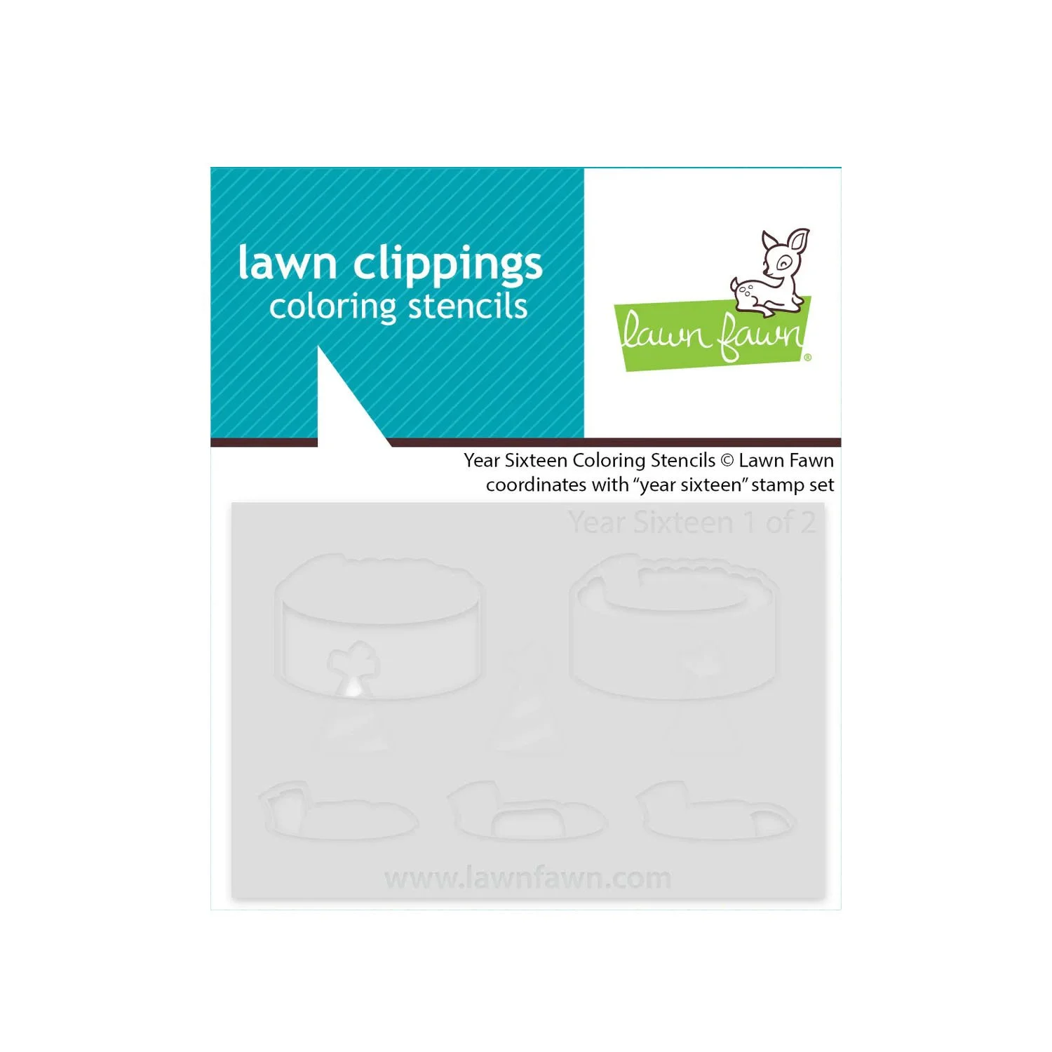 Lawn Fawn Year Sixteen Coloring Stencils