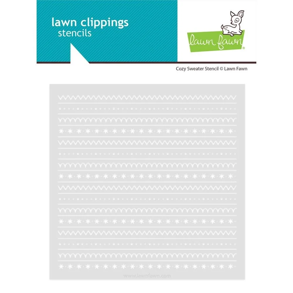Lawn Fawn Lawn Clippings Stencil Cozy Sweater