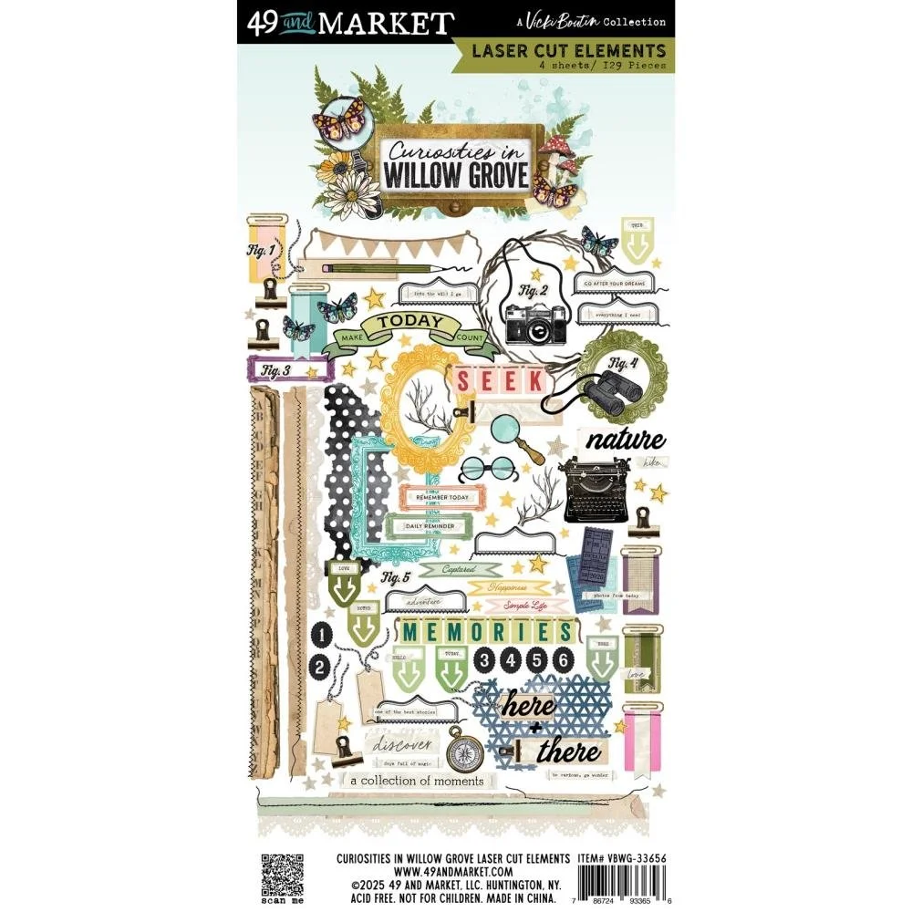 49 & Market Vicki Boutin Curiosities In Willow Grove Laser Cut Outs Elements