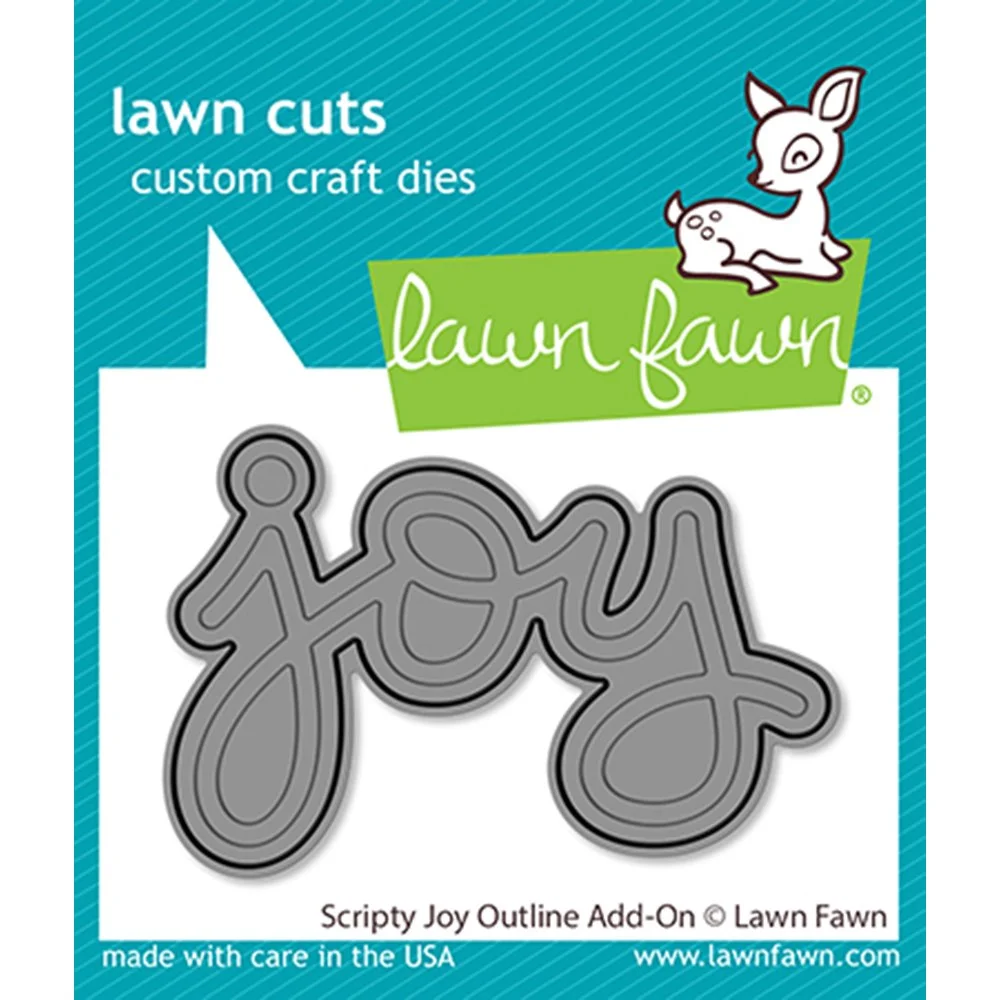 Lawn Fawn Lawn Cuts Scripty Joy Outline Add-on