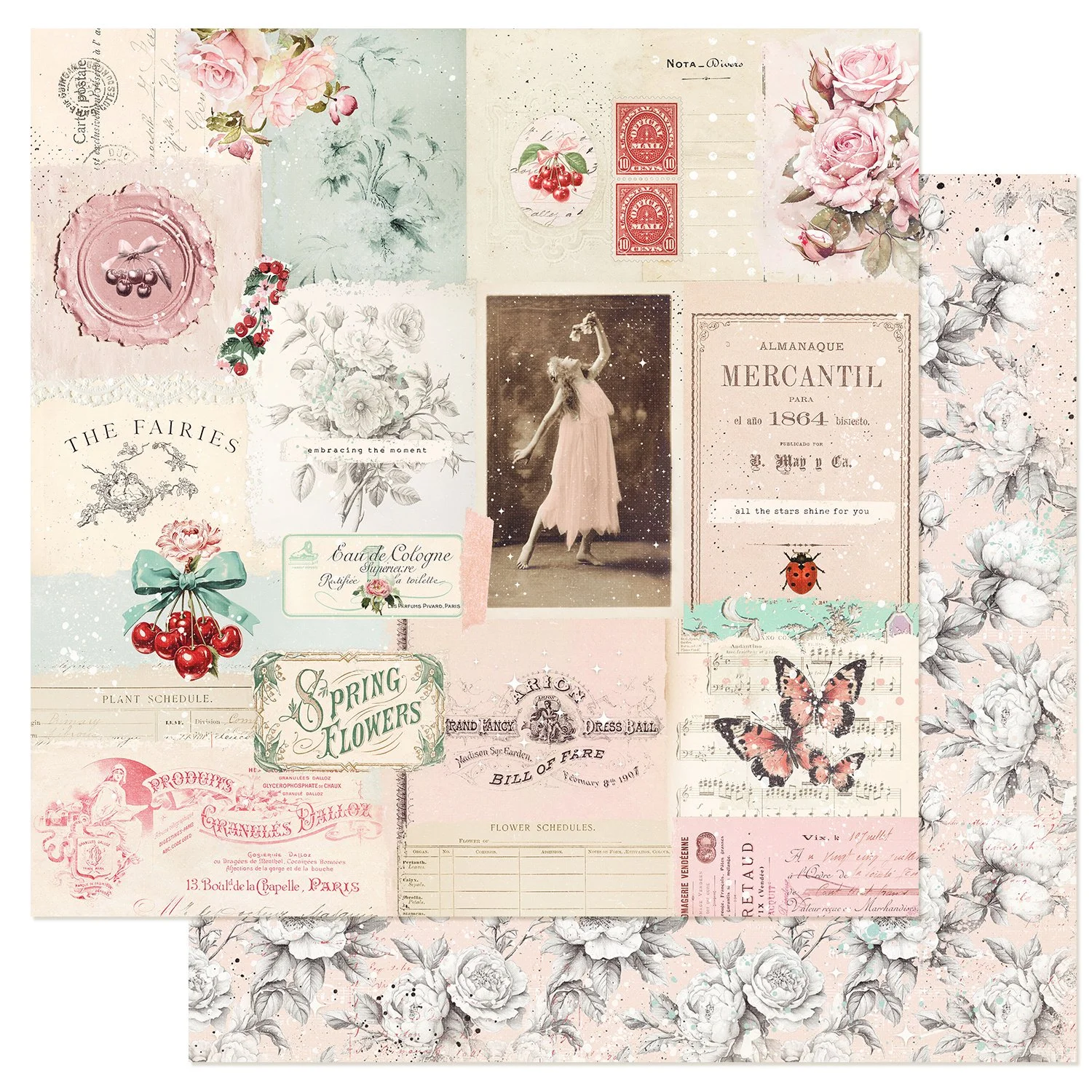 Prima Cherry Sweet Collection by Frank Garcia® 12" x 12" Paper All The Stars Shine For You
