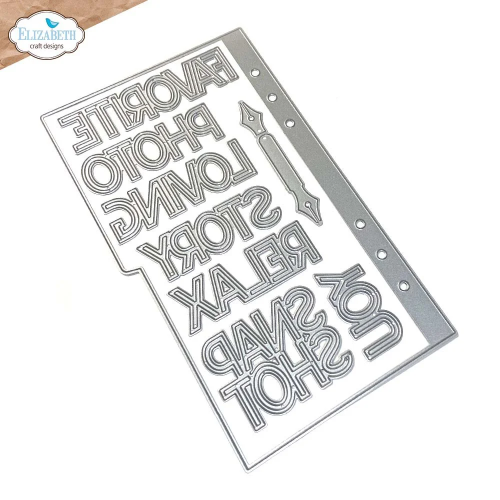 Elizabeth Crafts Designs Metal Dies Page with Large Tab 1