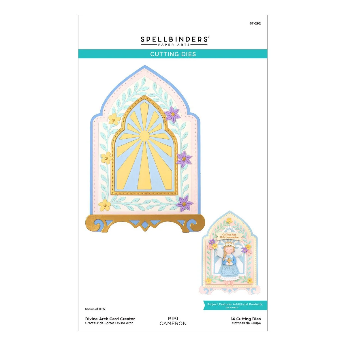 Spellbinders Divine Arch Card Creator Etched Dies by Bibi Cameron