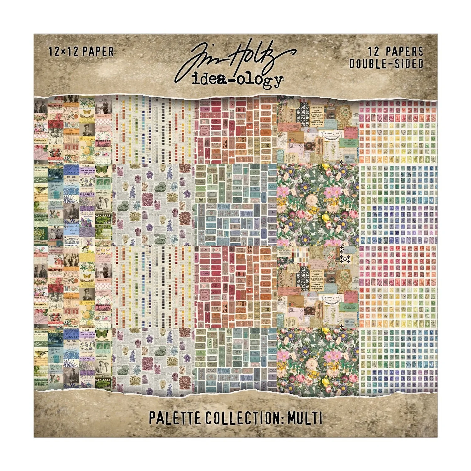 *Pre-Order* Tim Holtz Idea-ology Palette Paper Collection 12" x 12" Paper Pad Multi