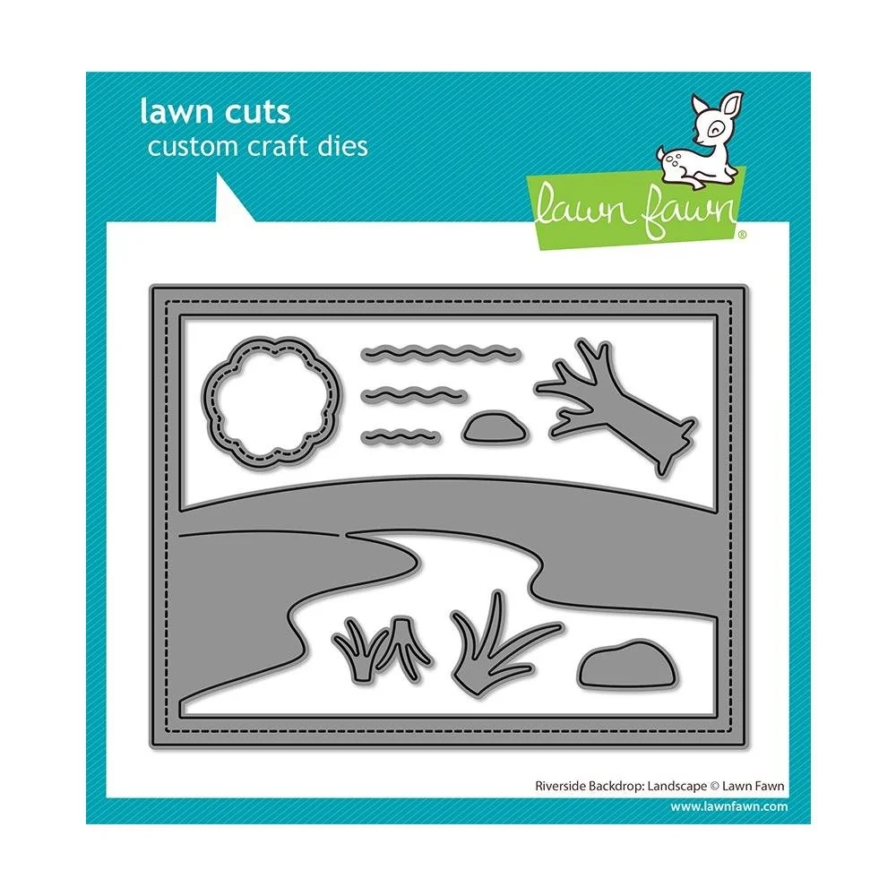 Lawn Fawn Lawn Cuts Riverside Backdrop Landscape