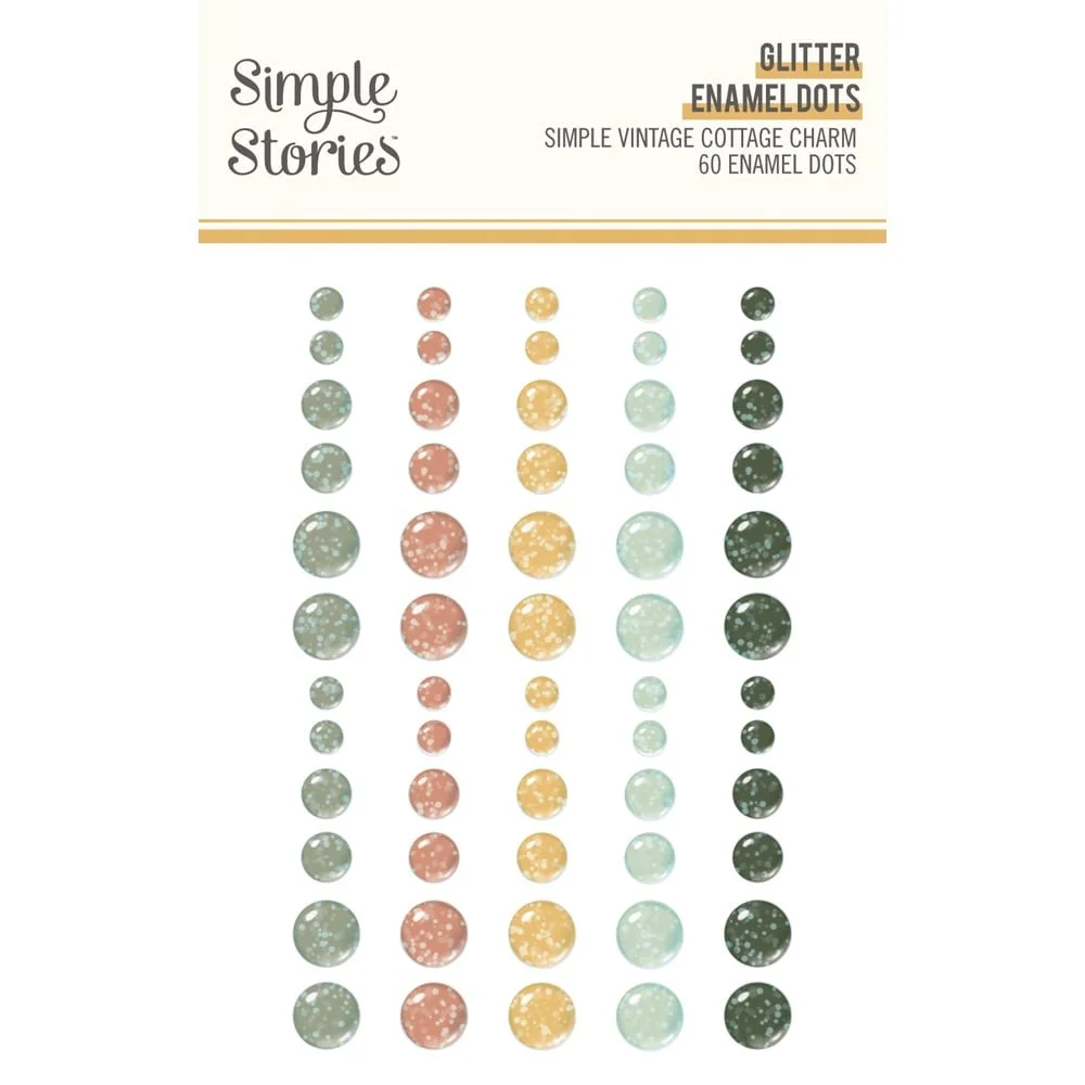 *Pre-Order* Simple Stories Cottage Charm Glitter Enamel Dots