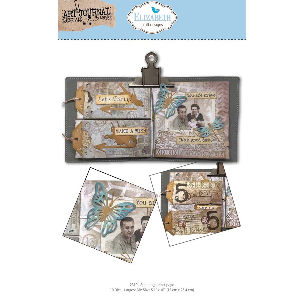 Elizabeth Crafts Designs Split Tag Pocket Page