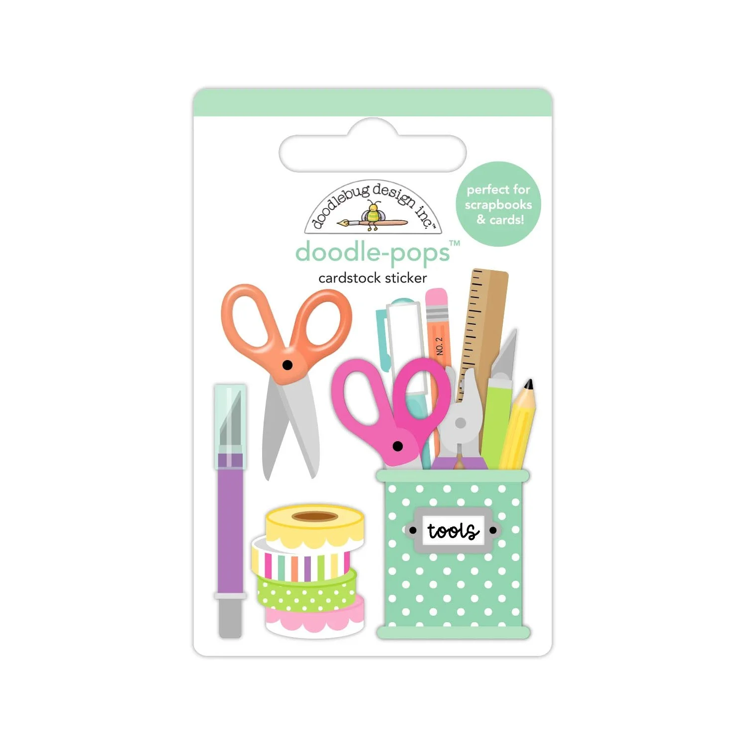 *Pre-Order* Doodlebug Color Me Crafty Doodle-pops Tools Of The Trade