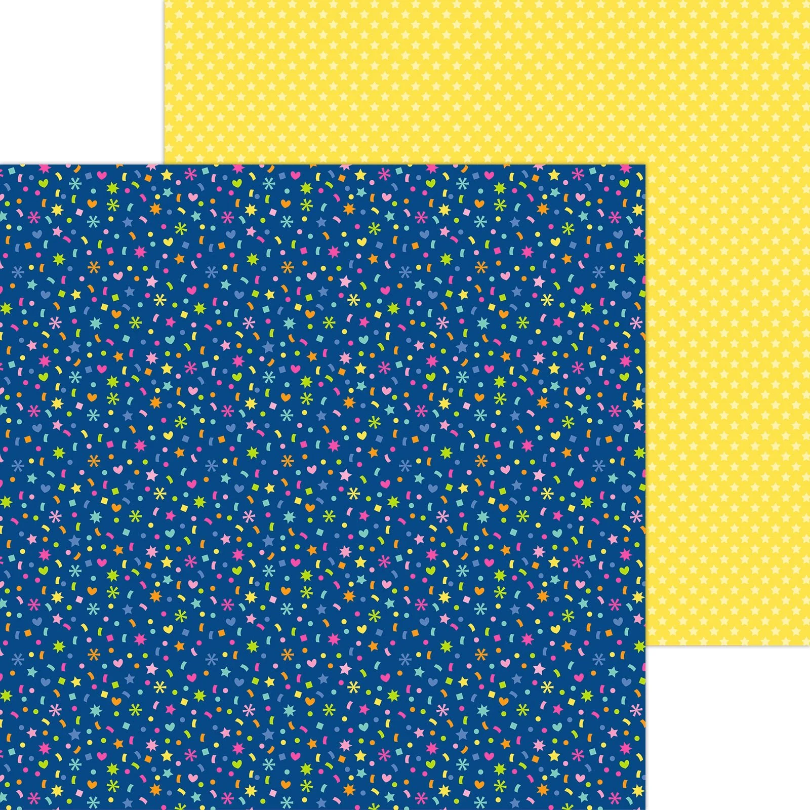 *Pre-Order* Doodlebug Cupcakes & Candles 12" x 12" Paper Colorful Confetti
