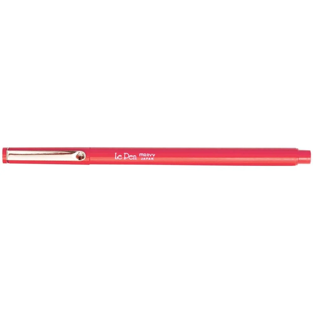 Le Pen .03mm Point Pen Red