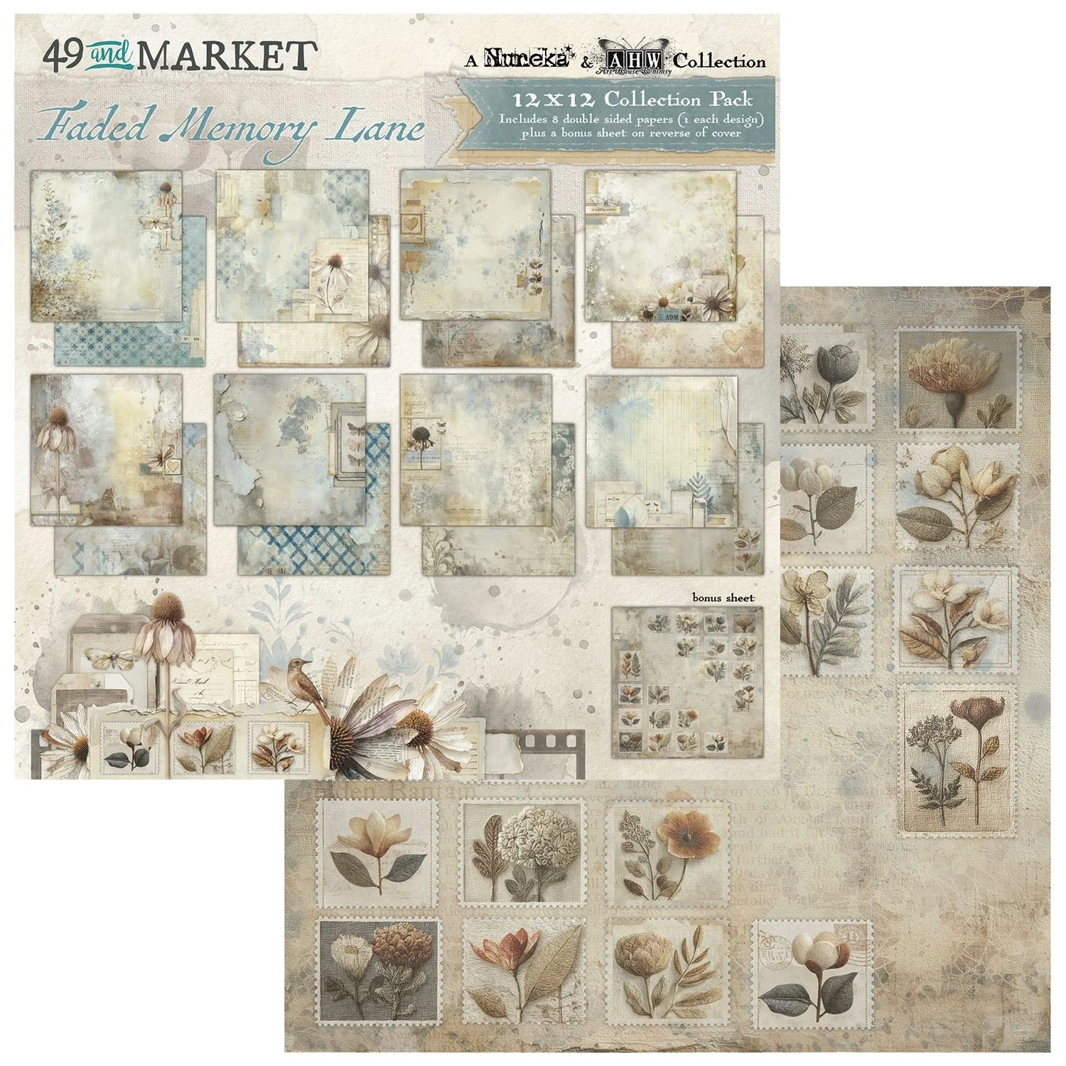 49 & Market Faded Memory Lane 12" x 12" Collection Pack
