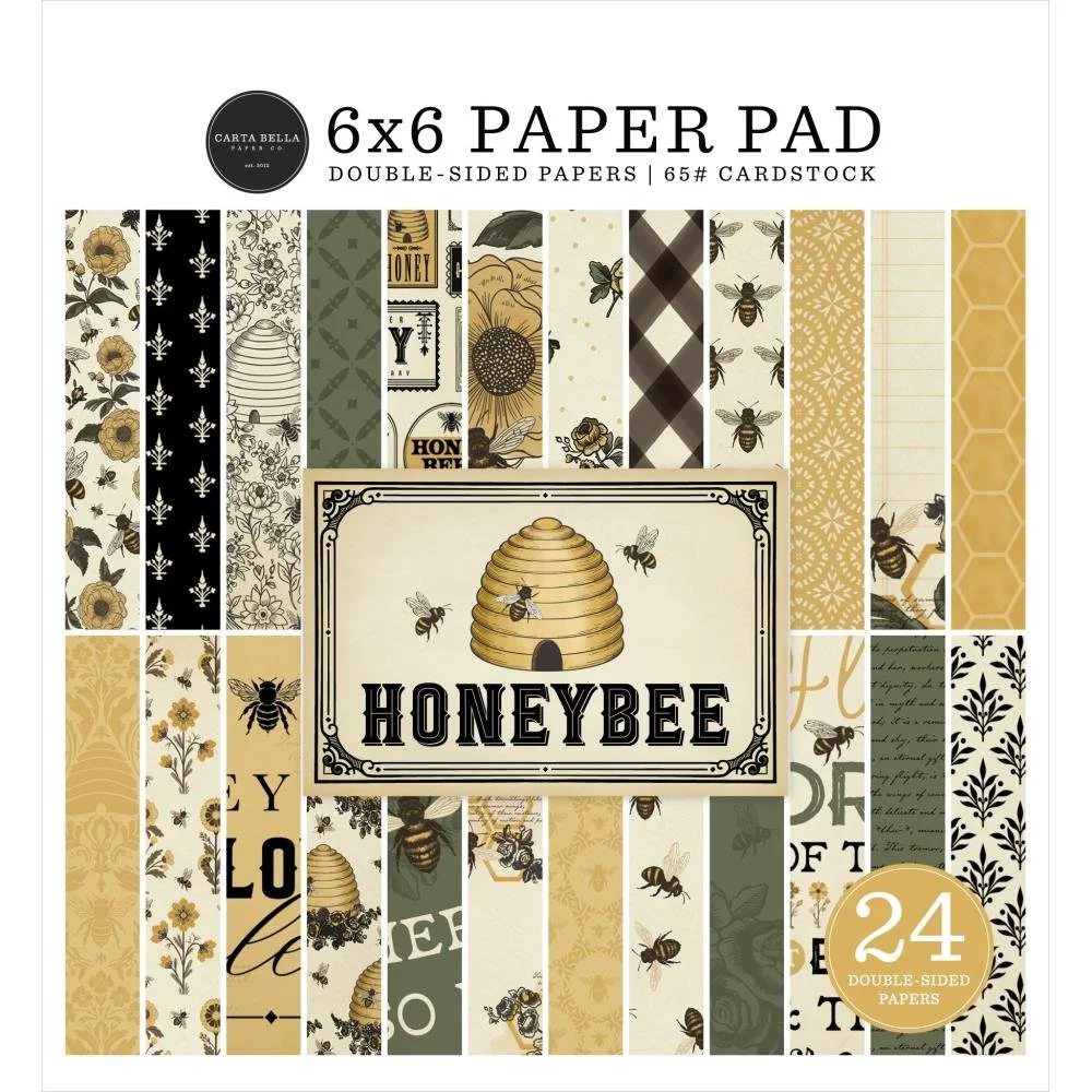 Carta Bella Honey Bee 6" x 6" Paper Pad