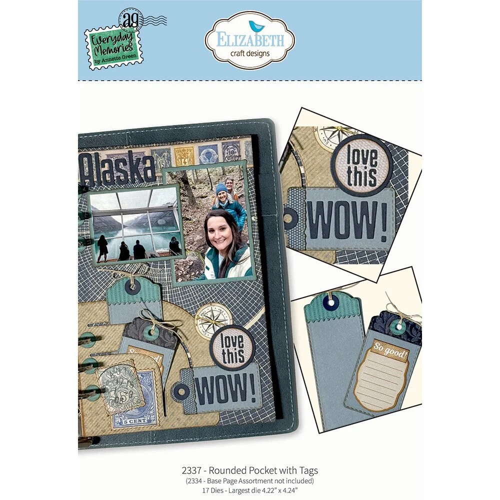 Elizabeth Crafts Designs Dies Rounded Pocket With Tags