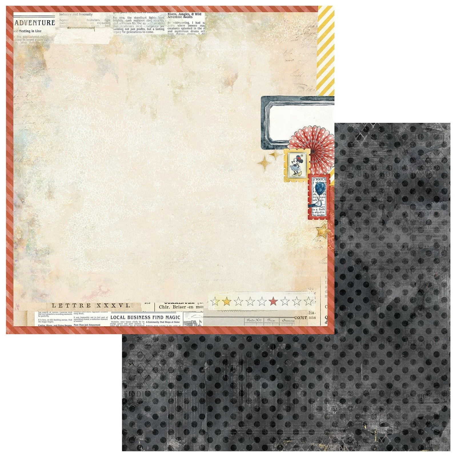 *Pre-Order* 49 & Market Mouse & Co. 12" x 12" Paper Adventure Paper
