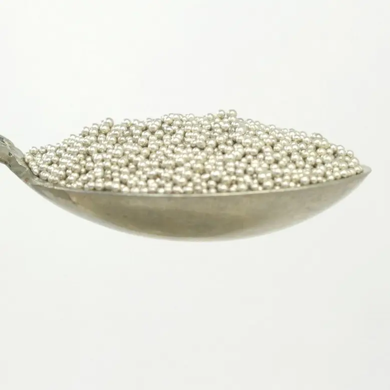 German Glass Deco Beads Silver