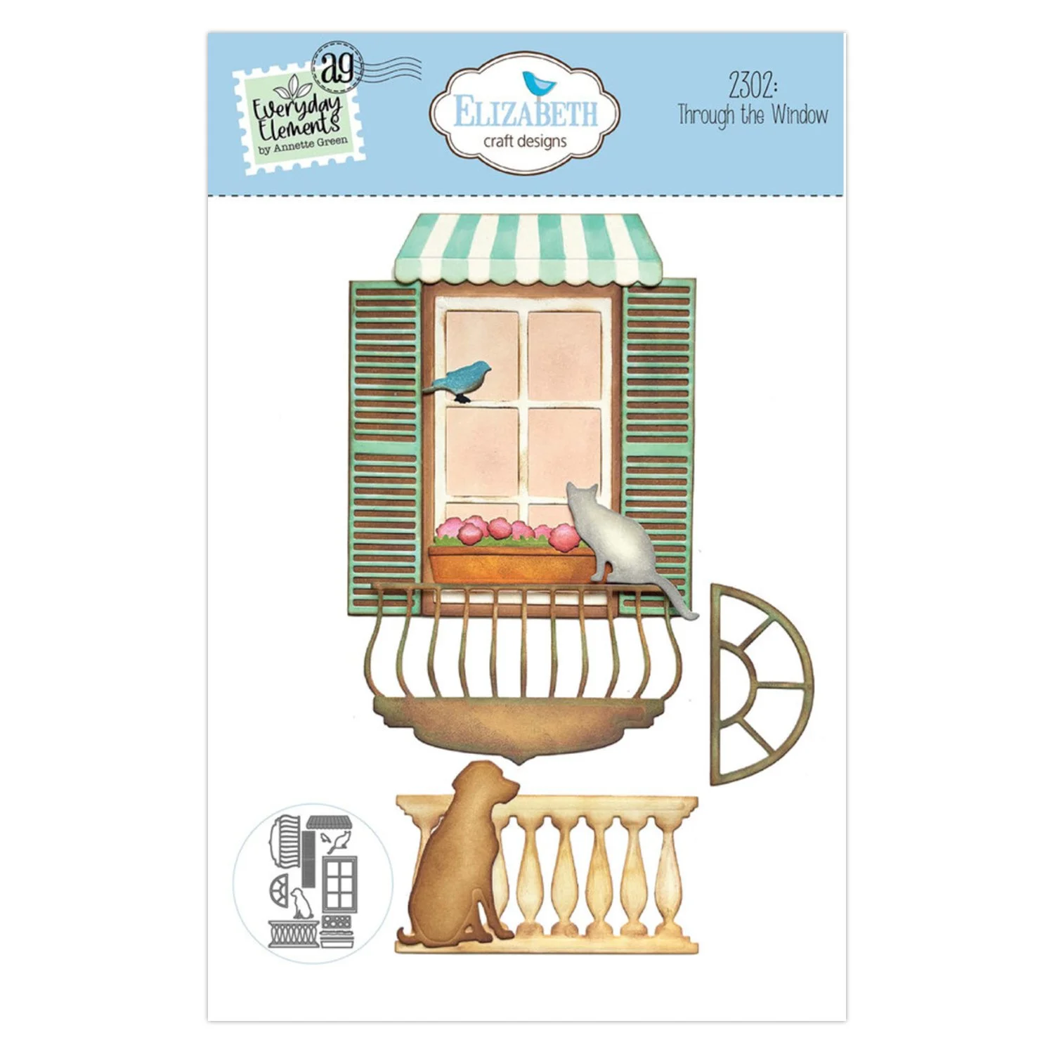 Elizabeth Crafts Designs Metal Dies Through The Window