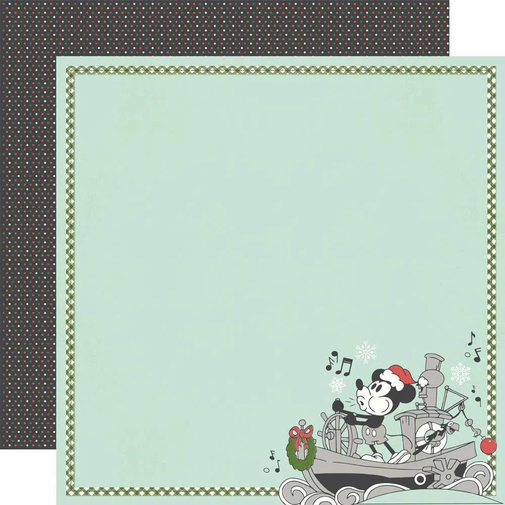Simple Stories Say Cheese Classic Mouse Christmas 12" x 12" Paper Jingle Bellin'