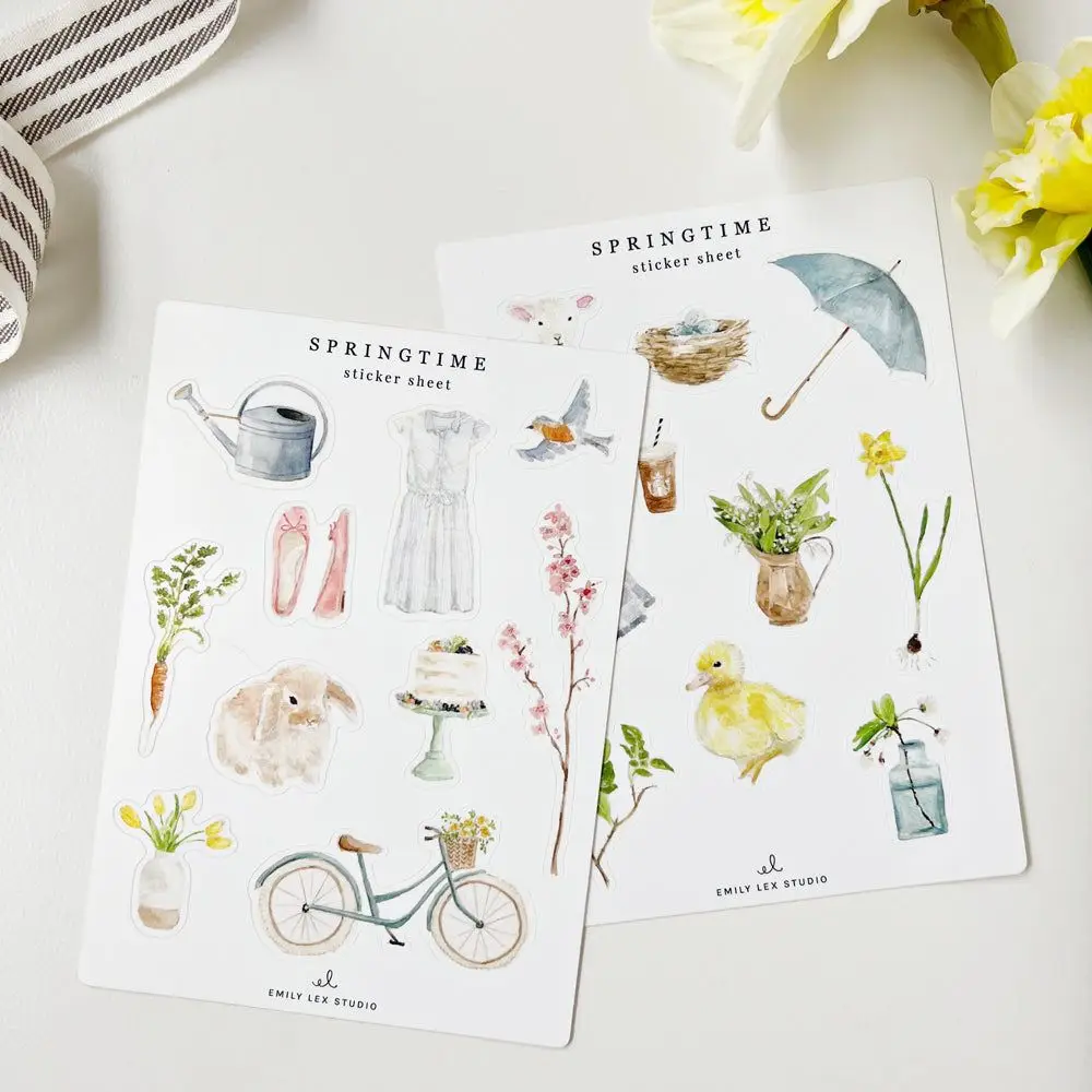 Emily Lex Studio Springtime Sticker Sheets