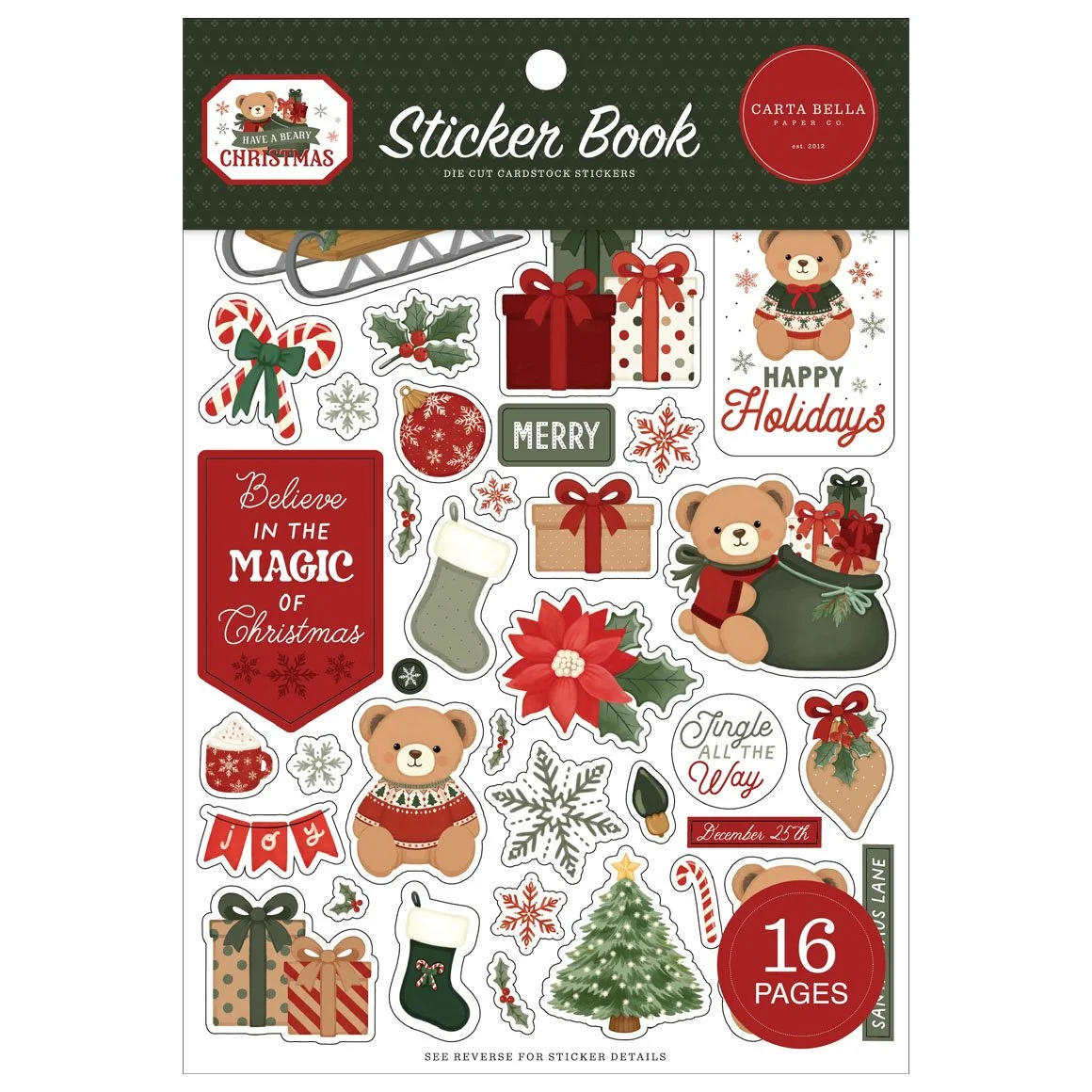 *Pre-Order* Carta Bella Have A Beary Christmas Sticker Book