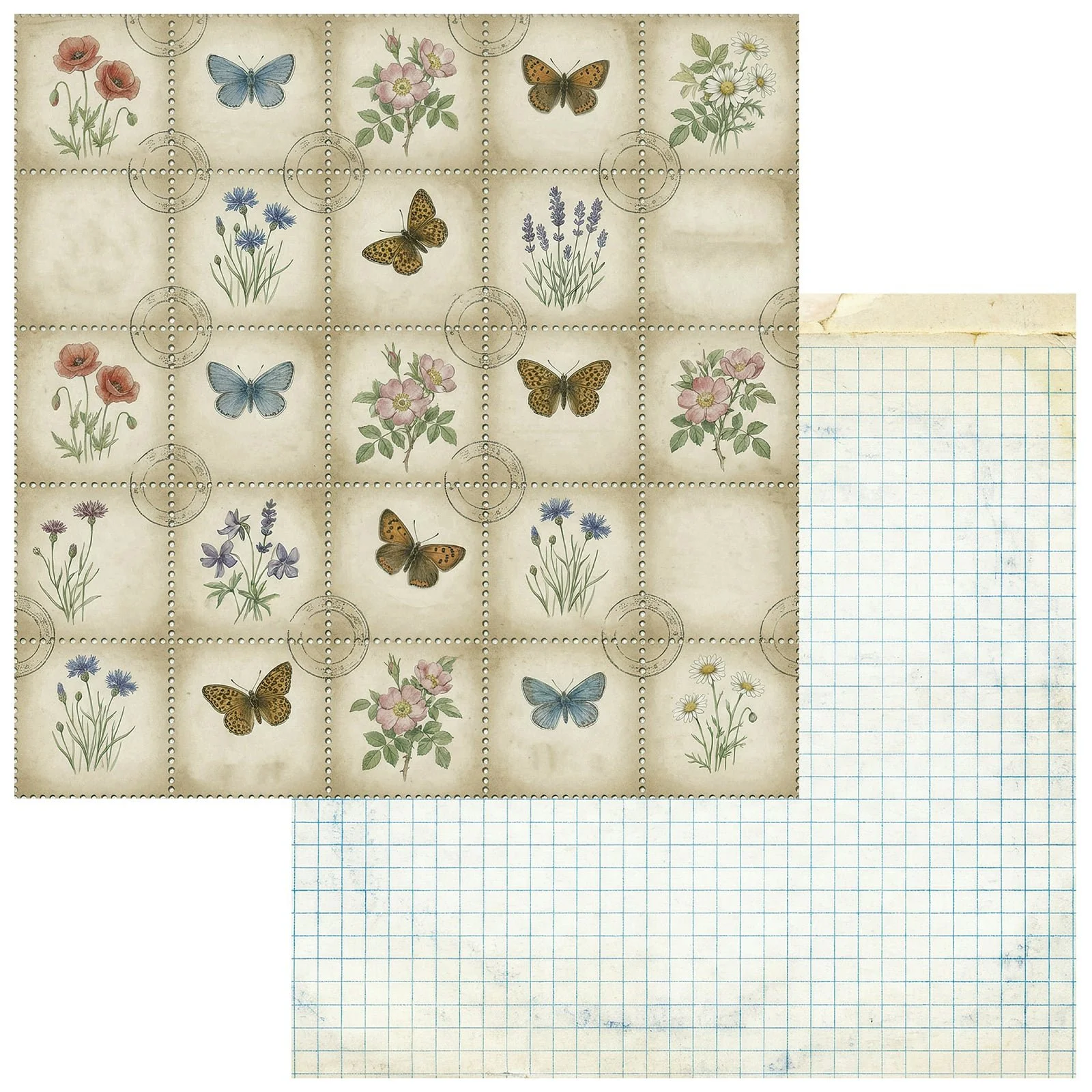 *Pre-Order* 49 & Market The Quiet Observer 12" x 12" Paper Postmarked Petals