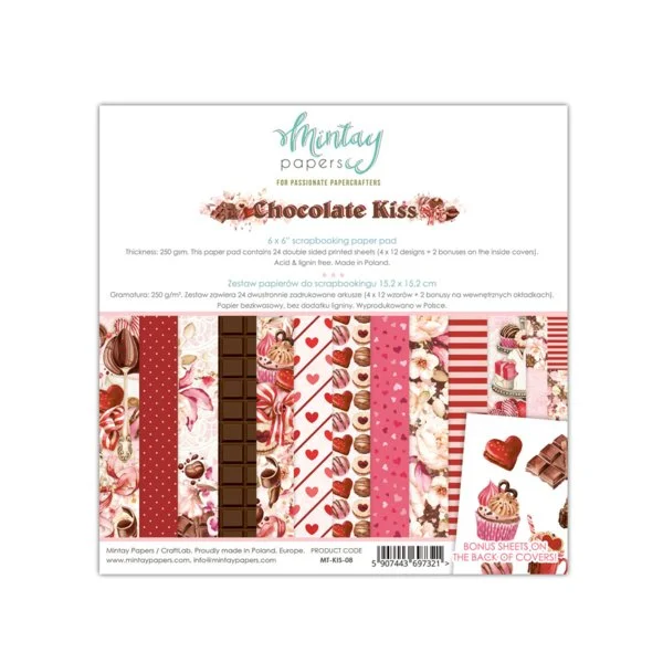 Mintay Chocolate Kiss 6" x 6" Paper Pad
