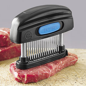 Meat Maximizer™ 45-Blade Meat Tenderizer with Stainless Steel Columns and Removable Blade Cartridge