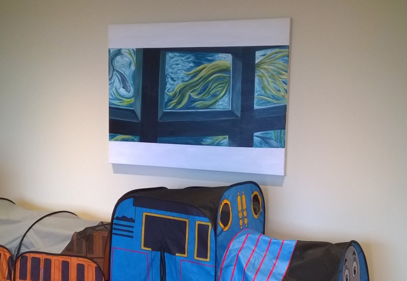 Figure 8: Hanging in the playroom