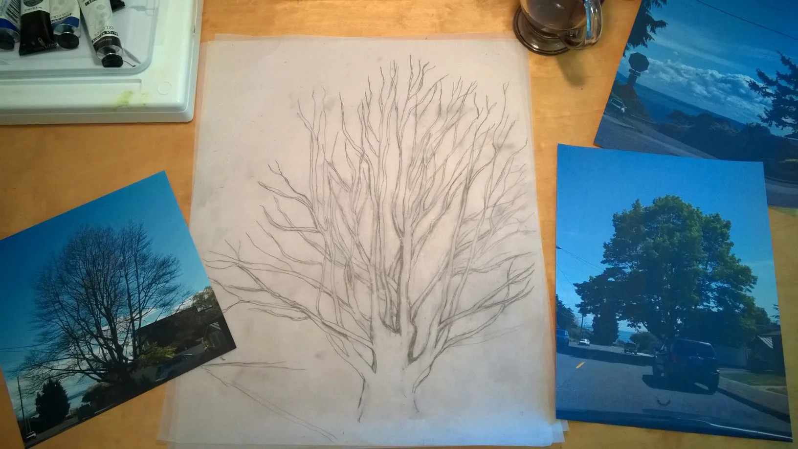 Figure 3 : Sketch. Pre-tree hollow.
