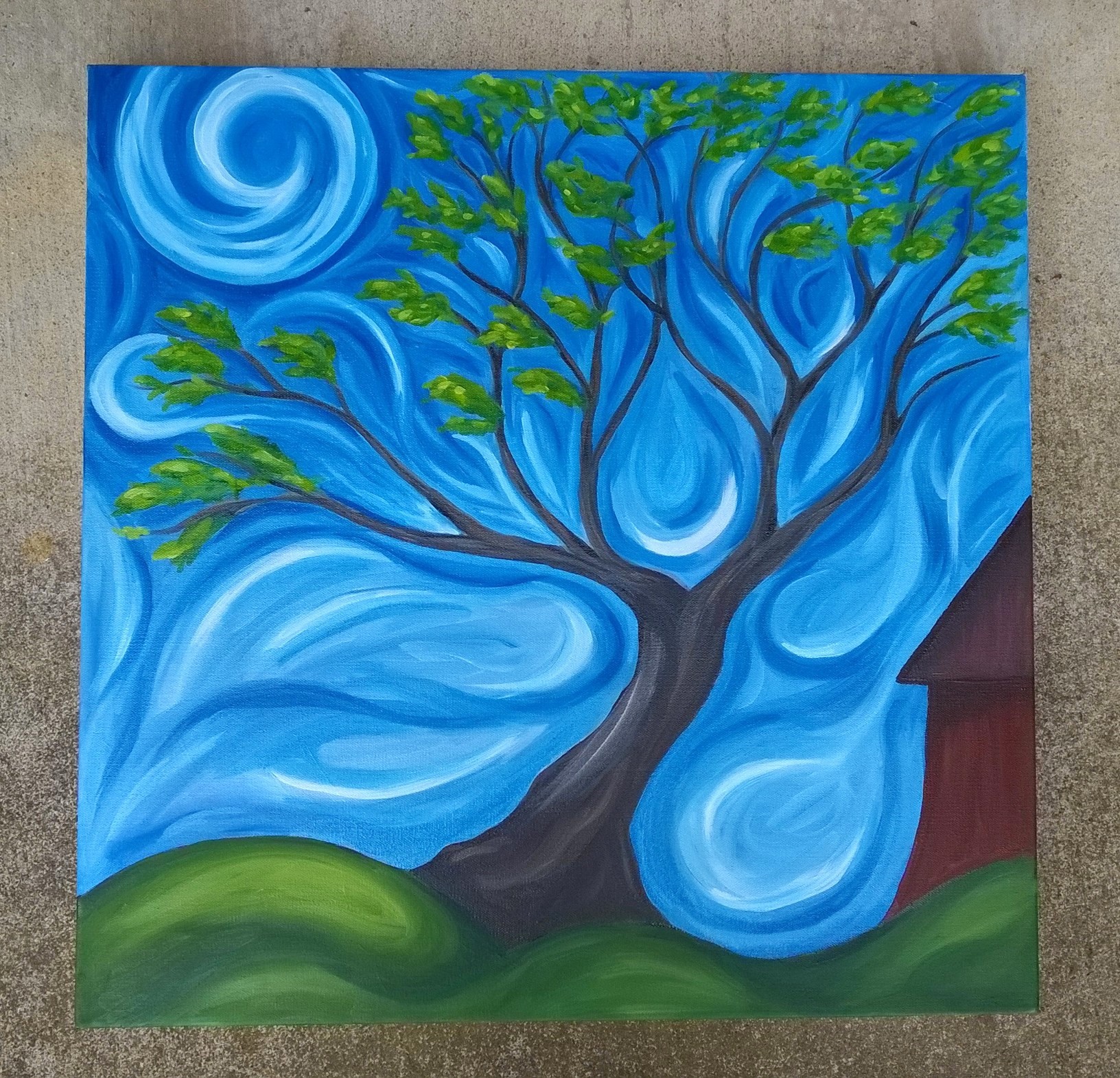 Tree. Oil on Canvas. 24x24. May 2015.