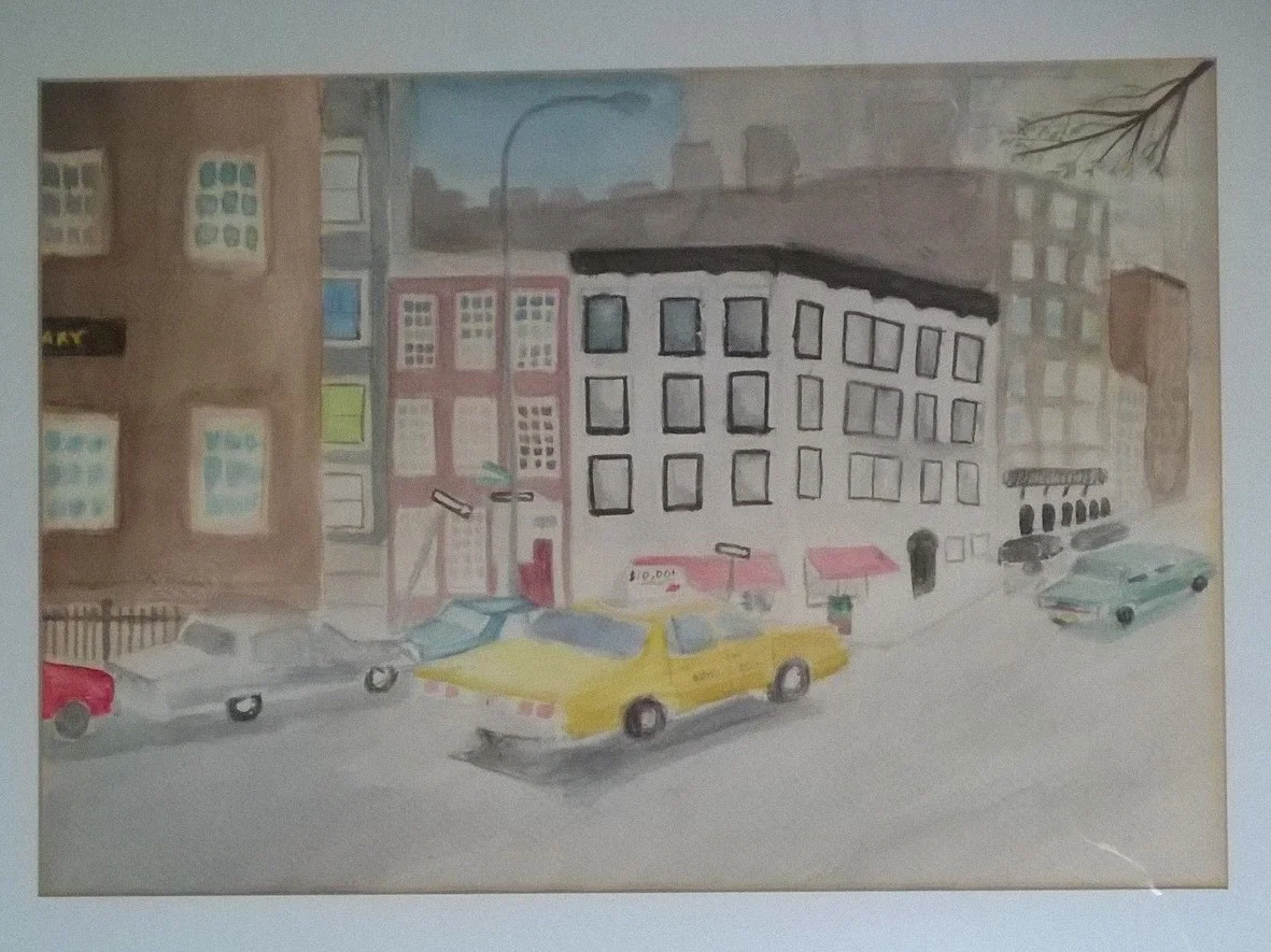 Figure 5: Christopher Street. Watercolor on paper. Age 14.