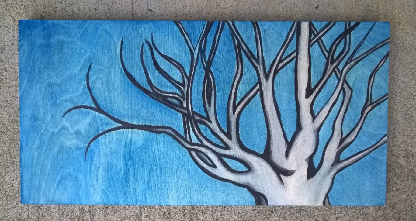 Wood Panel Tree