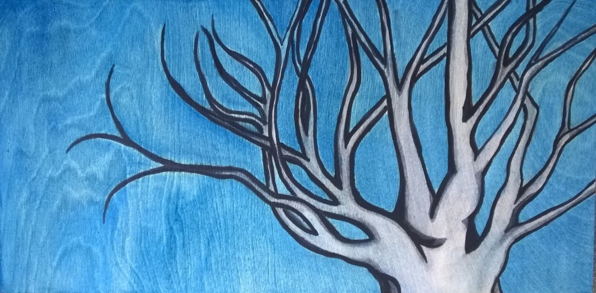 Wood Panel Tree