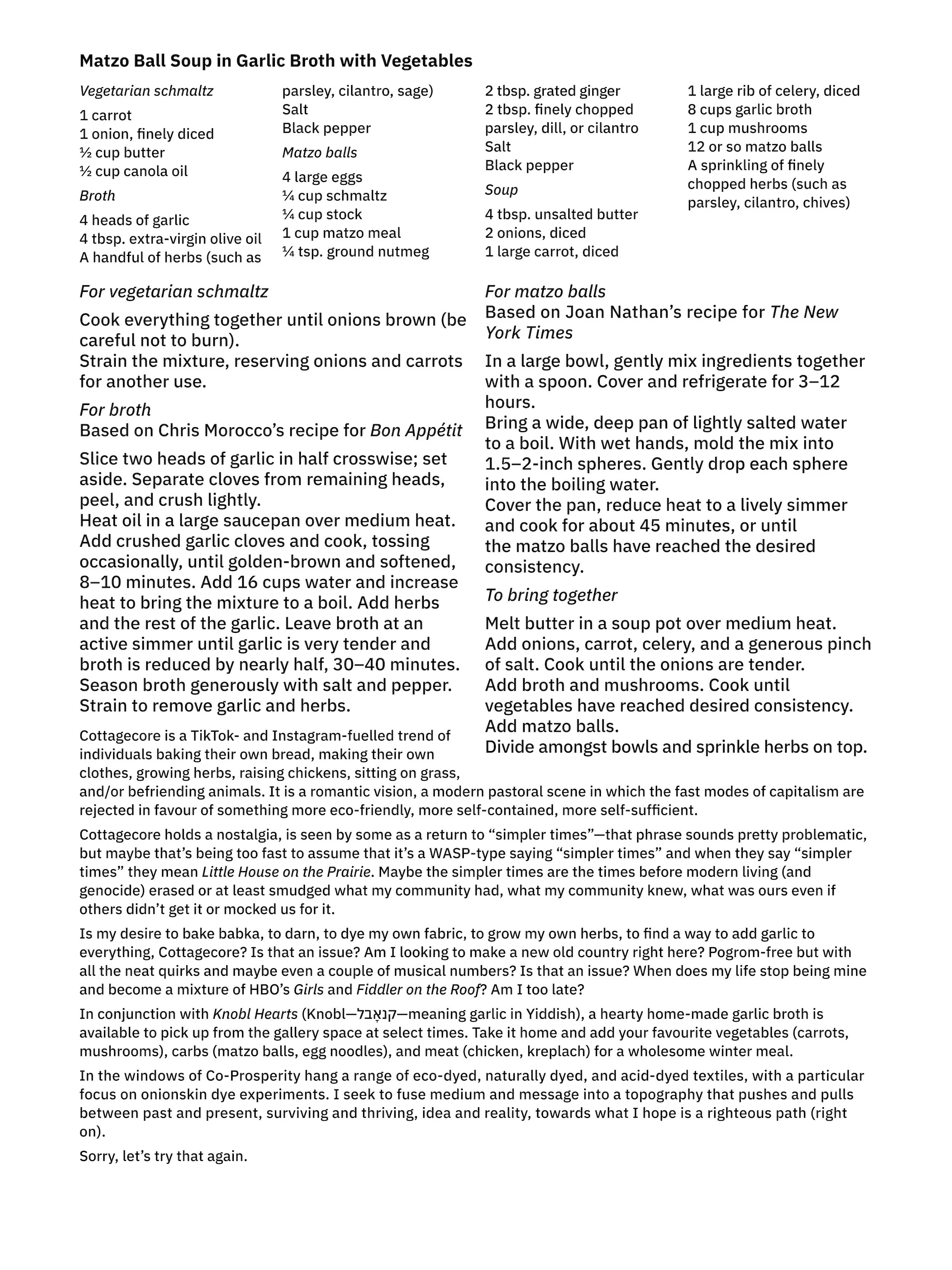 Garlic and a whole lotta lovin’—Textile artist Quishile Charan’s 2019 love letter to Casey