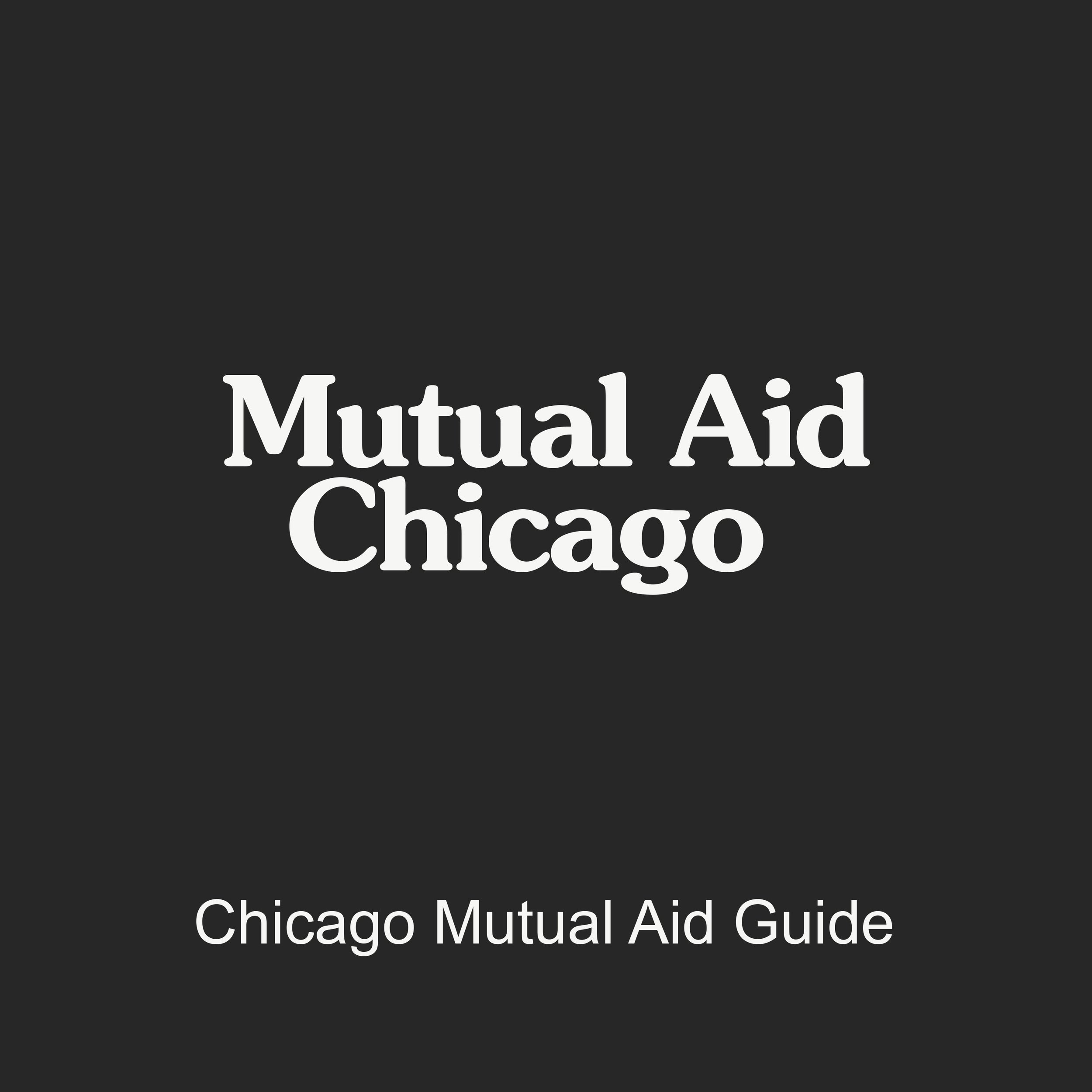 Chicago Mutual Aid Map