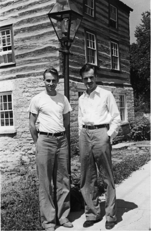 BOB NEAL AND EDGAR HELLUM image courtesy of Mineral Point Public Library